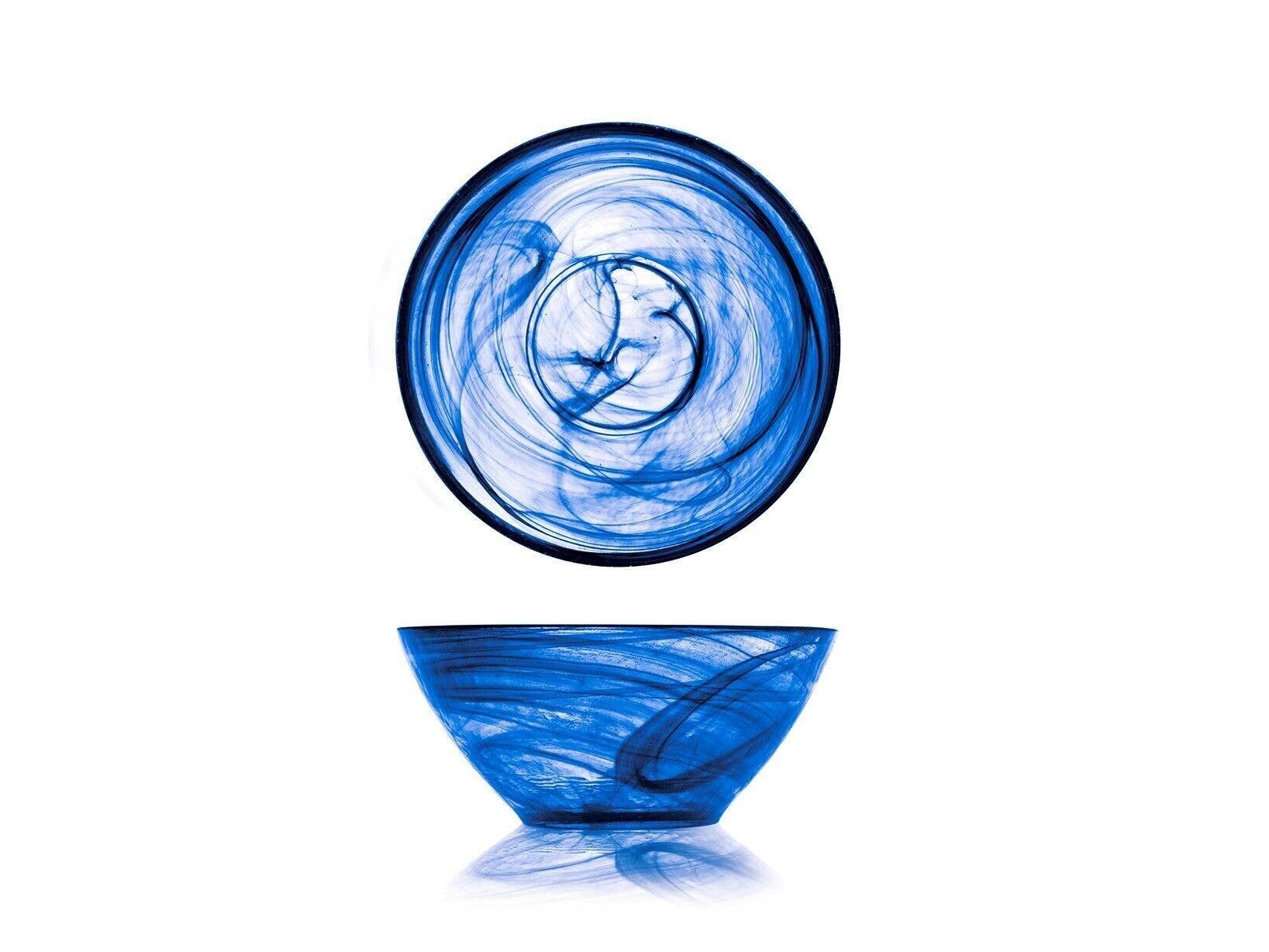 H&H - Wholesale Decorative Plate/Dish/Bowl - Alabaster Cup in Cobalt Glass cm 140