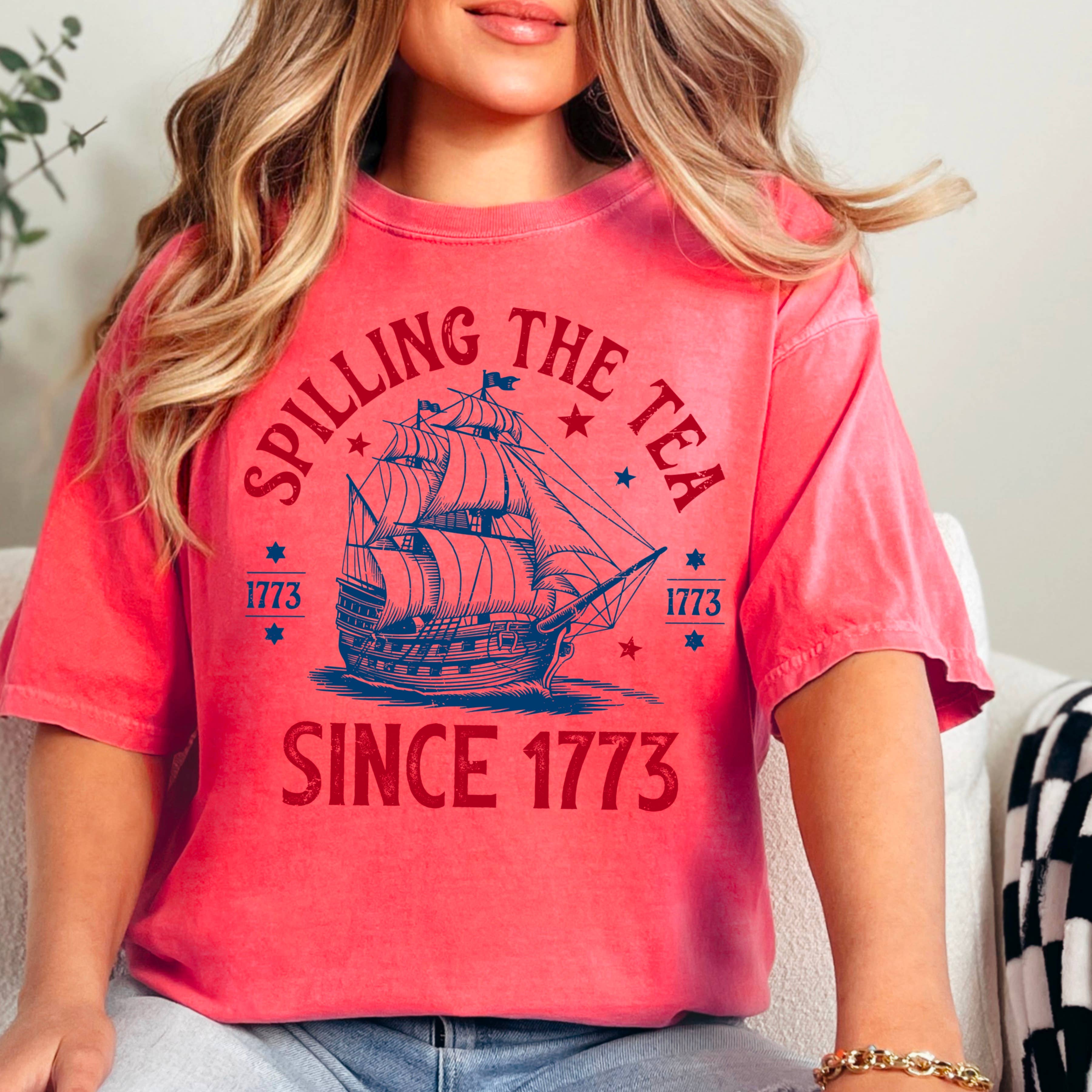 Shoppe SHC – wholesale T-shirt (graphic) – women's – July 4th Graphic Shirt | Patriotic Apparel | Comfort Colors6