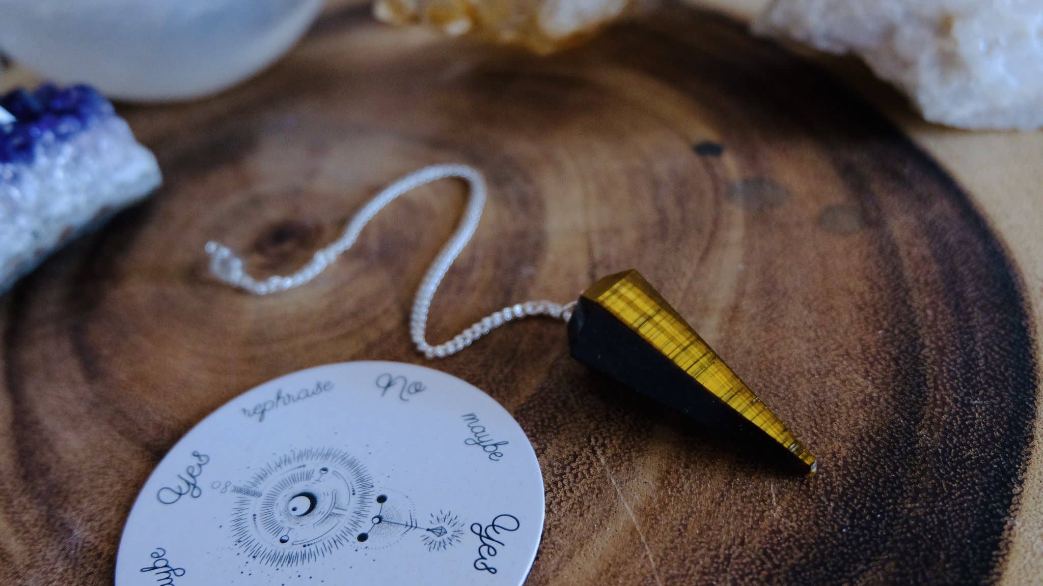 Ark Made - Wholesale Meditation Supplies - Divination Quartz & Opalite Pendulums2