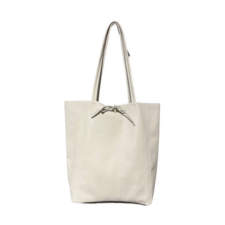 SIMPLY COWHIDE LEATHER TOTE BAG for wholesale by Louisa lee