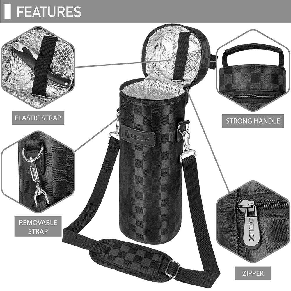 OPUX - Wholesale Wine Tote - 1 Bottle Wine Carrier Bag30