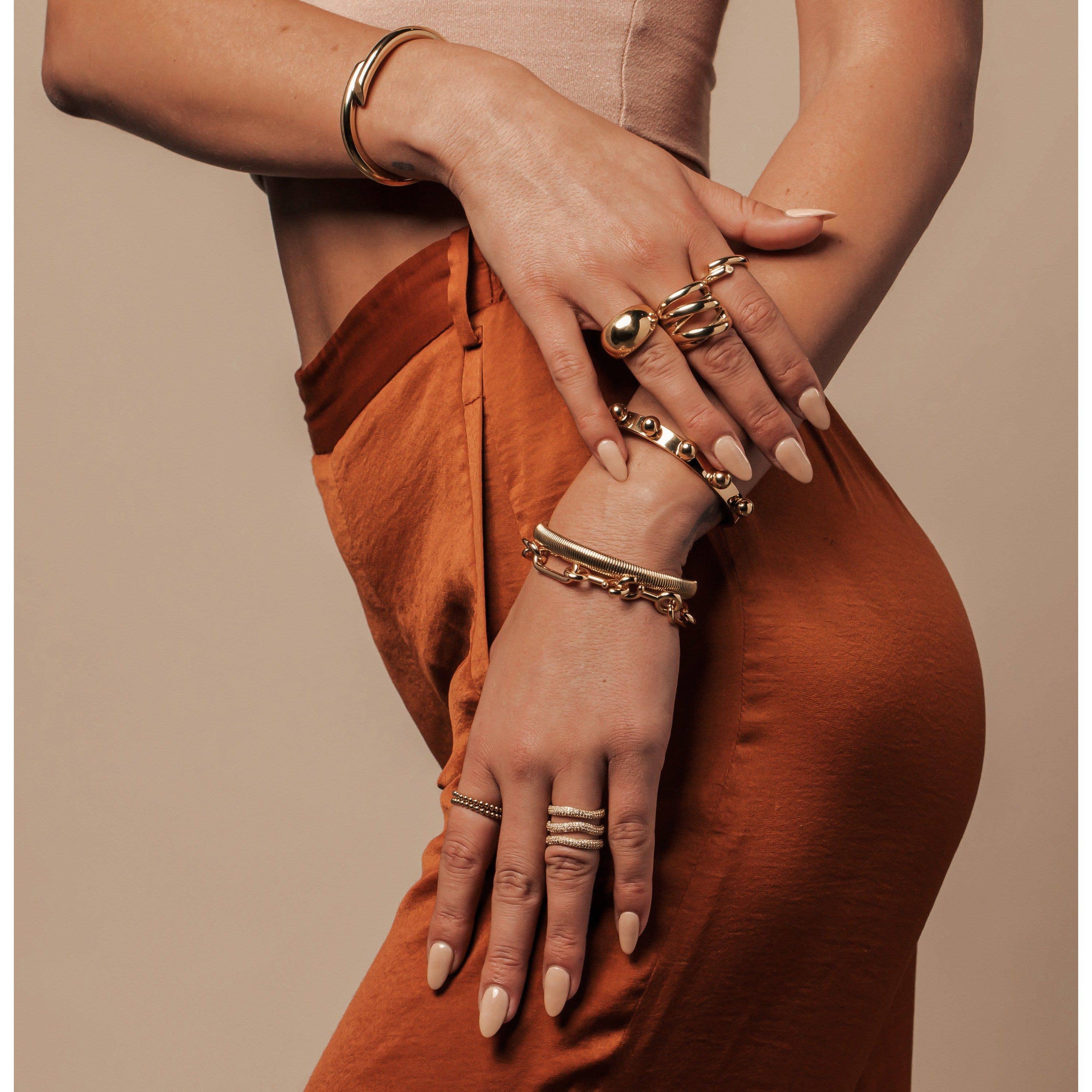 Gold Mason Dome Ring for wholesale on Faire3