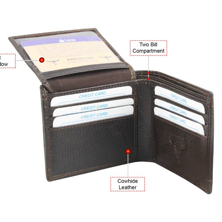 Leather Impressions Inc - Wholesale Wallet - Men's - Hair On Hide Men's Wallet With Splash Finish AB W01 Splash6