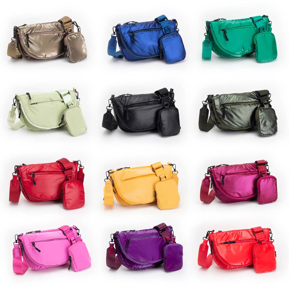 Sensibling Corp. – wholesale Crossbody bag – Women's – Puffer Half Moon Crossbody Bag14