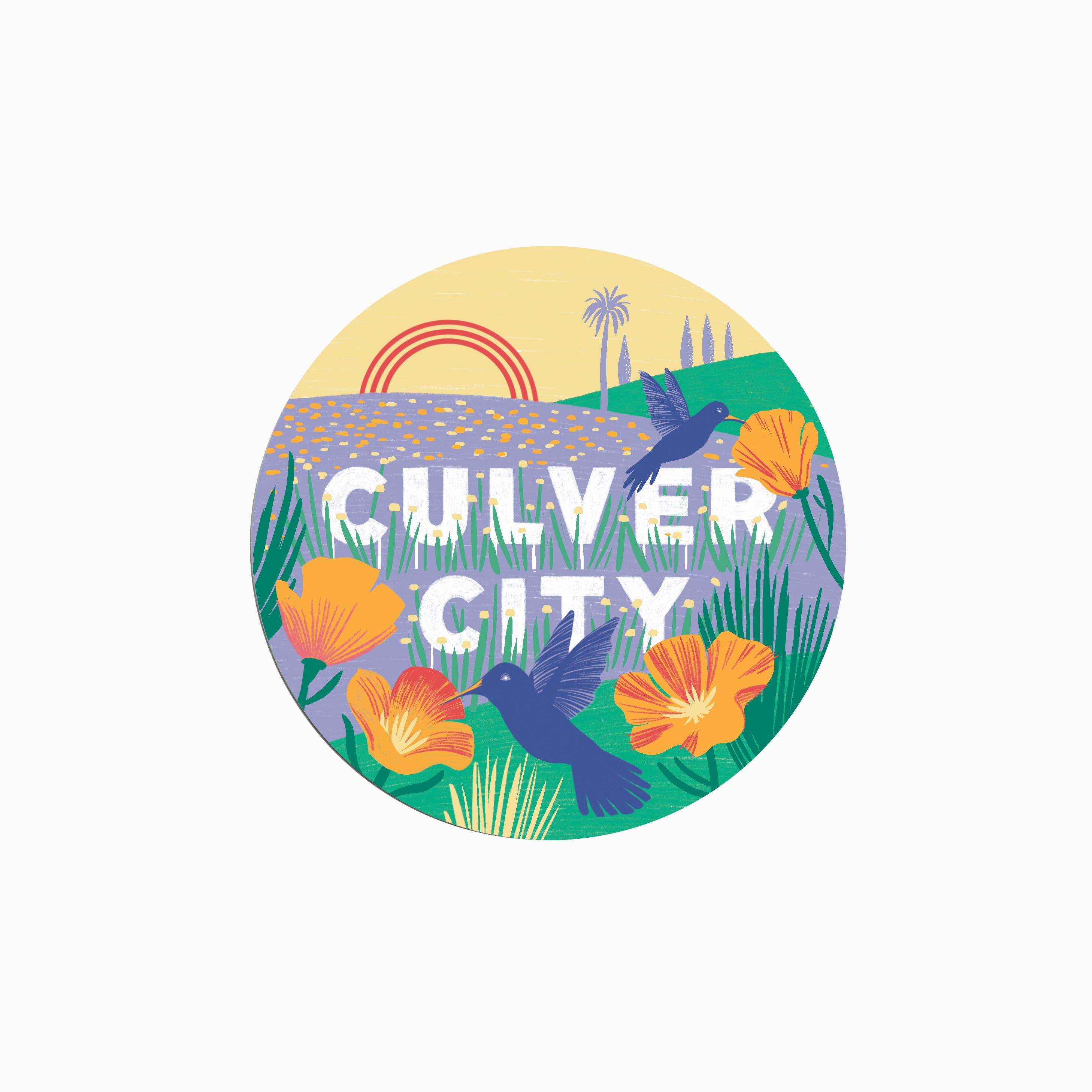 Ruby Sneakers Studio - Wholesale Sticker - Culver City California Hummingbird Sticker