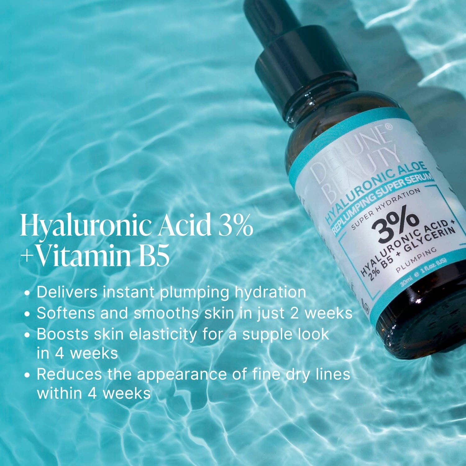 Delune - Wholesale Facial Serum/Concentrate - 3% Hyaluronic Aloe B5 Face Serum4