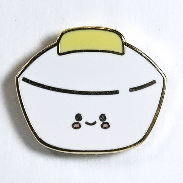 Cutest Lil Puto Filipino Dessert Enamel Pin for wholesale by Yours Truly, Mary Anne