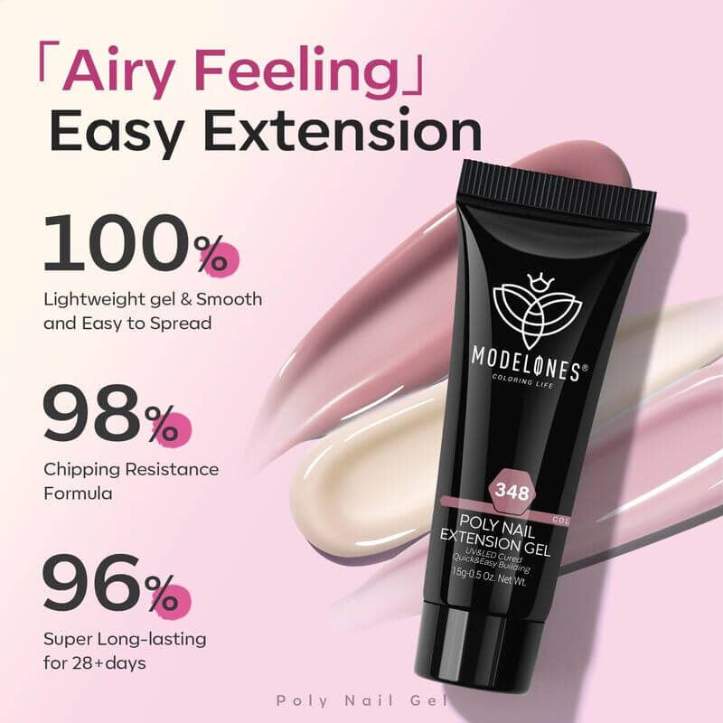 Modelones - Wholesale Nail Polish Set - Glamour Queen - 12 Colors Poly Nail Gel Set5