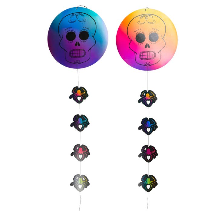 Paper Decoration Skull, 2pcs, Halloween for wholesale by Designhouse95