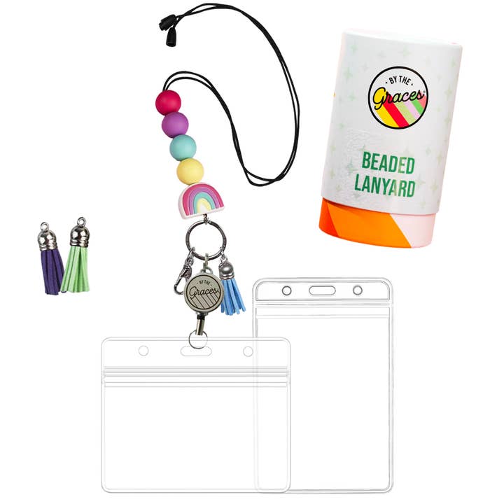 By the Graces – Fita porta-chaves – Mulher por atacado – Razzle Deslumbre Rainbow Lanyard (Presente perfeito para enfermeiros!)1