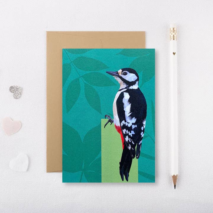 Woodpecker Card - Woodpecker - Carte d'anniversaire pour la vente par Arch & Ivy