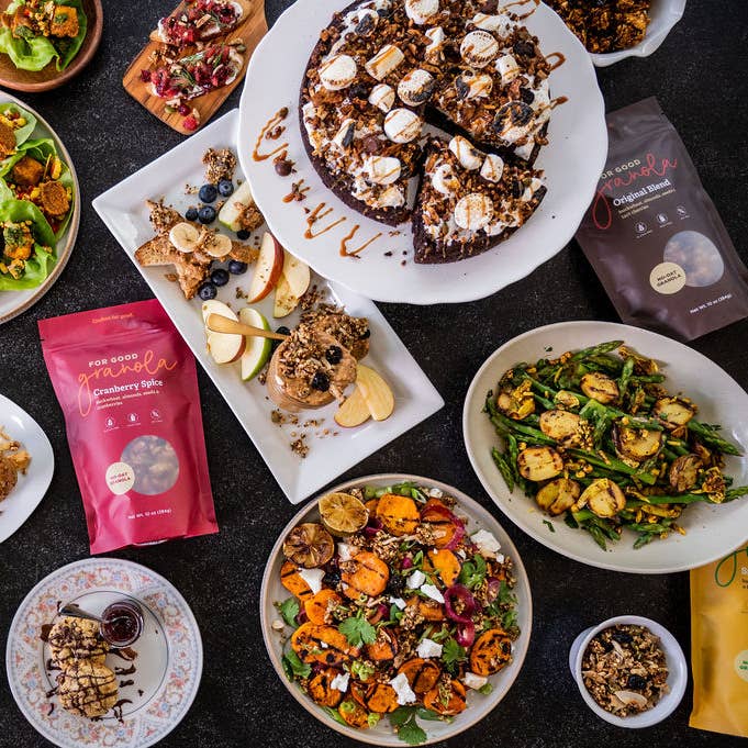 Variety Case Buckwheat Granola - Gluten-free and No-oat for wholesale by For Good Granola