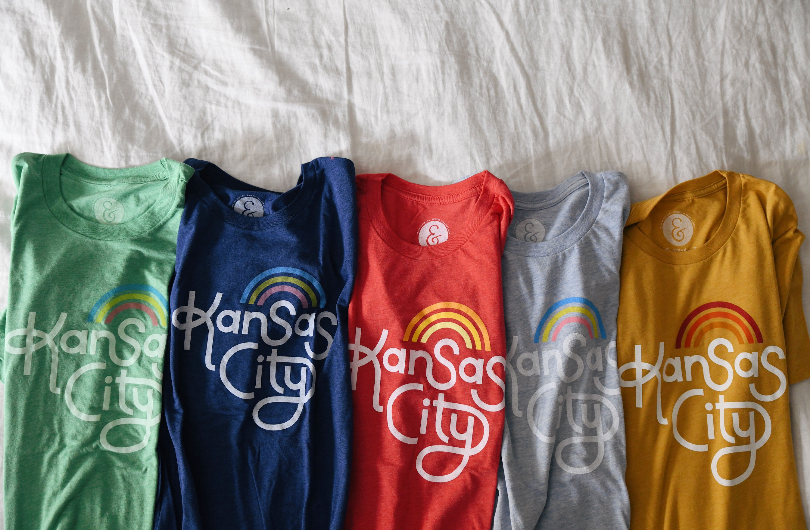 Ampersand Design Studio - Wholesale Screen Printed T-Shirt - Unisex - Retro Kansas City T-Shirt - Navy6