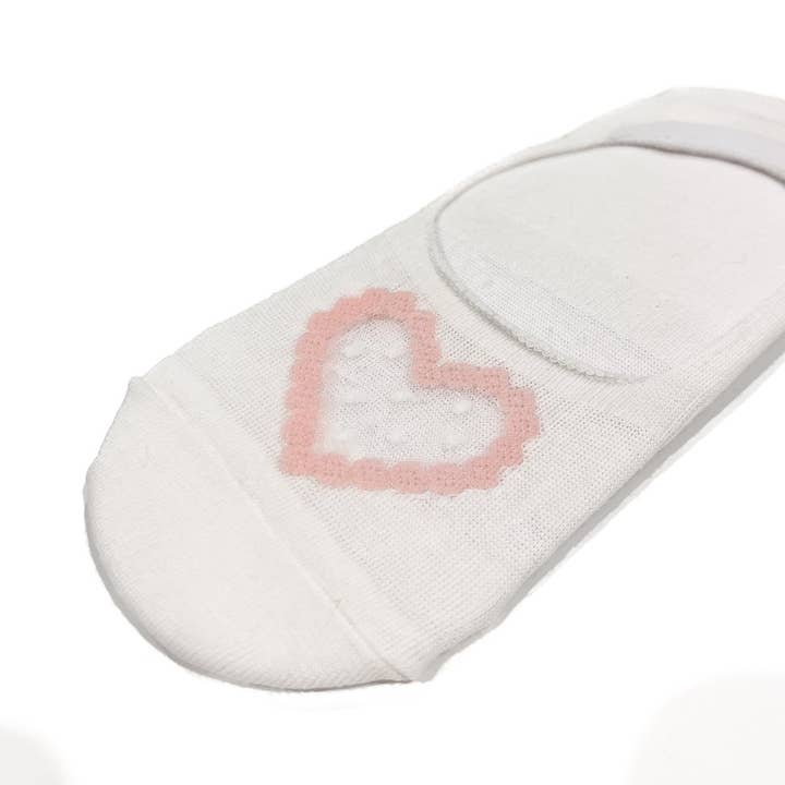 Pretty Simple - Vendita all'ingrosso Calzini - Donna - Calzini invisibili con cuore per San Valentino