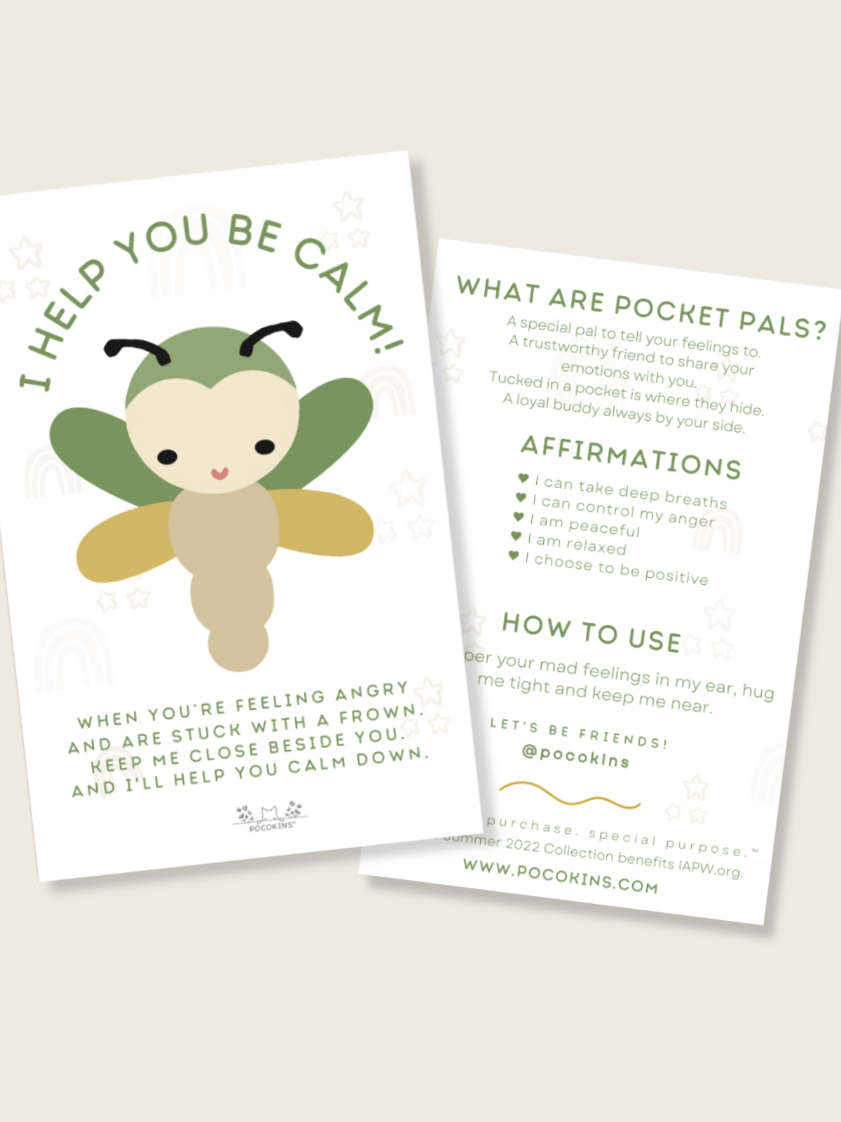 PocoKins - Wholesale Stuffed/Plush Toy - Kids & Baby - 5” Pocket Pal - Benson the Dragonfly (CALM)1