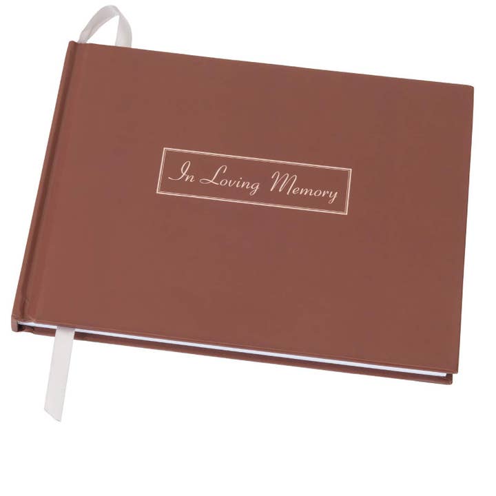 Funeral Guest Book 9"x7 for wholesale by Excello Global Products