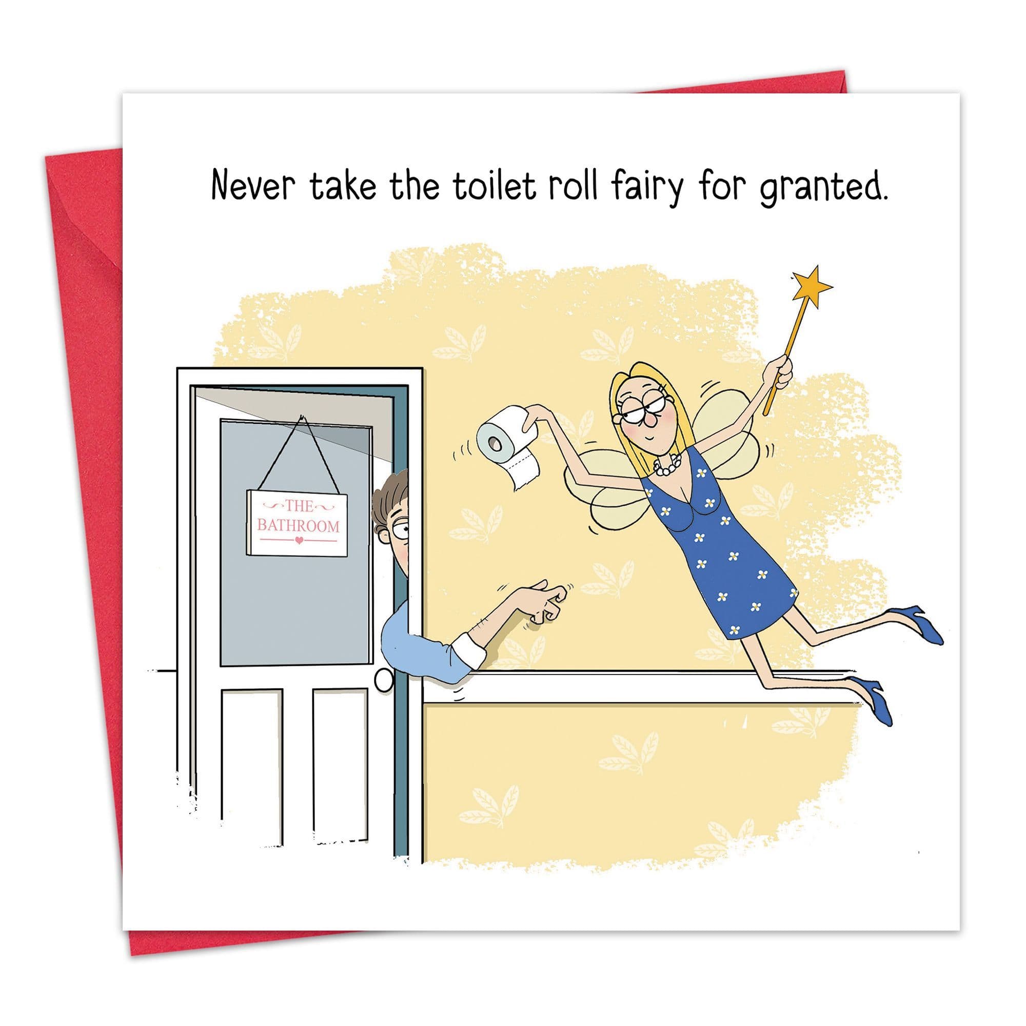Twizler Ltd – wholesale Everyday greeting card – Toilet Roll Fairy0