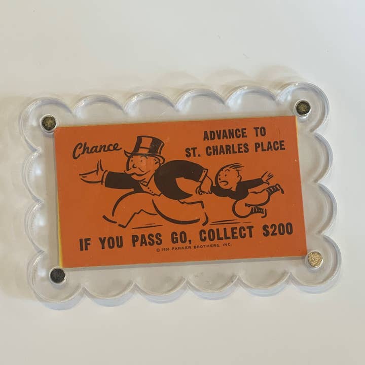 The Mustache Cat Made - Wholesale Magnet - Vintage Monopoly Chance Card Magnet5