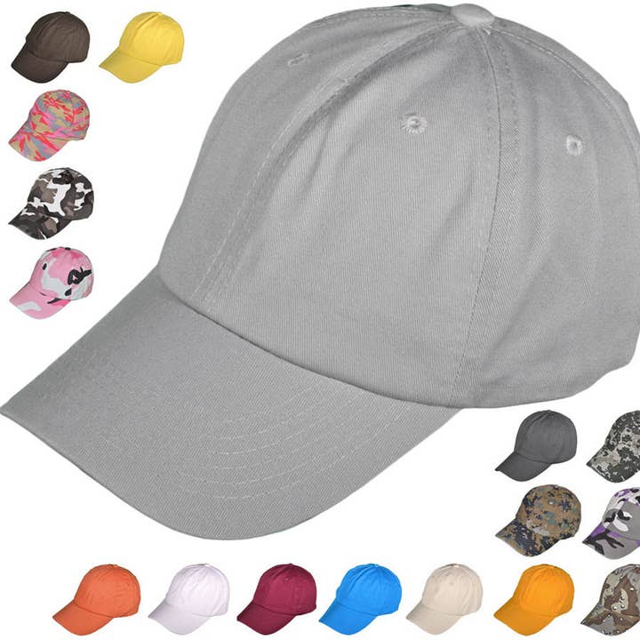 Blank Dad Hats - BK Caps Unisex Cotton Polo for wholesale by Buck Wholesale