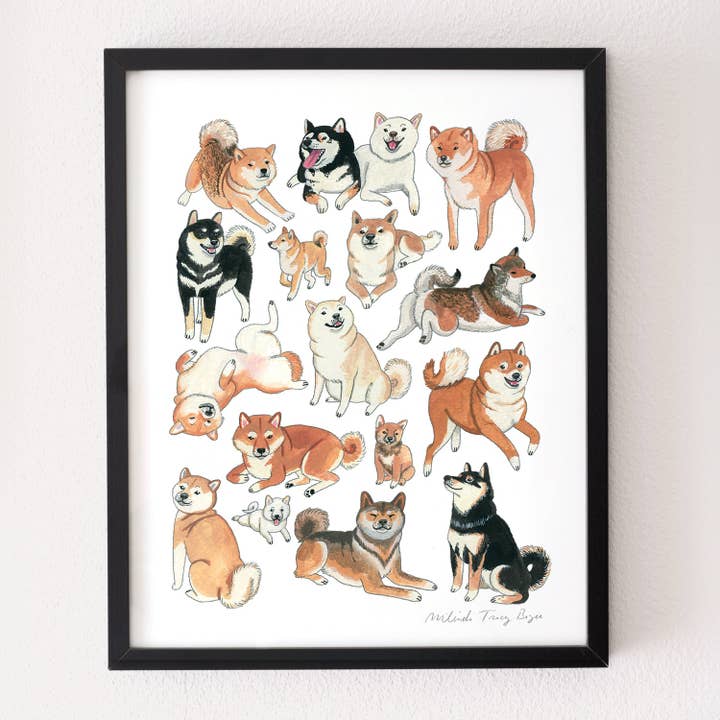 Shiba Inu-afdruk voor wholesale door Party Mouse Studio