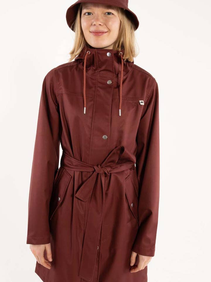 Danefae København - Wholesale Raincoat - Women's - Danerainlover Raincoat Dark Brick1