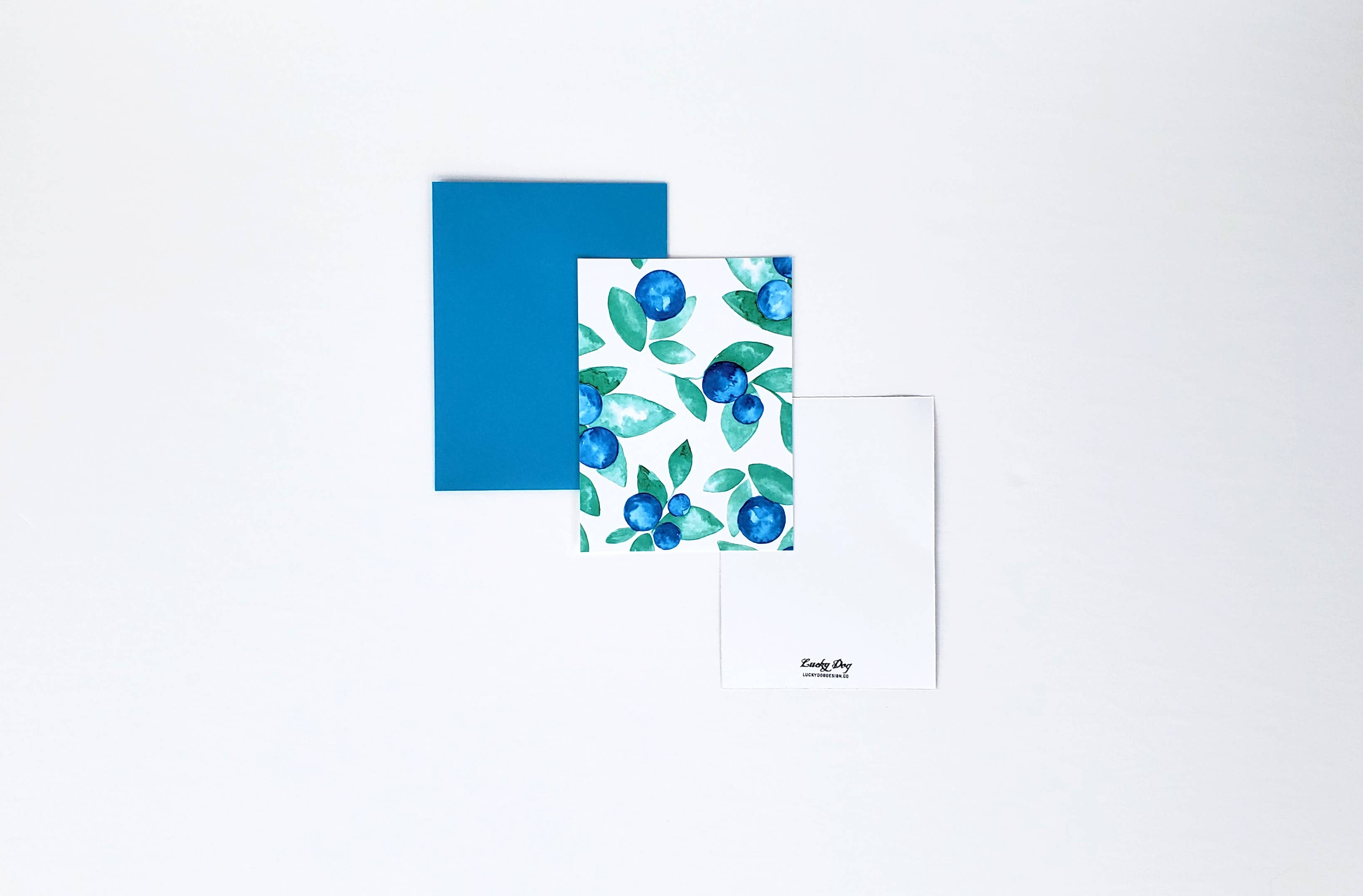 Lucky Dog Design Co. - Wholesale Stationery/Notecard Set - Blueberry Paradise Mini Card Set (Set of 10)4