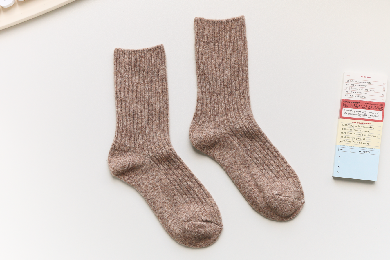 Happy Knits - Wholesale Socks - Women's - Warm Cashmere & Wool Blend Socks – Solid Colors for Winter3