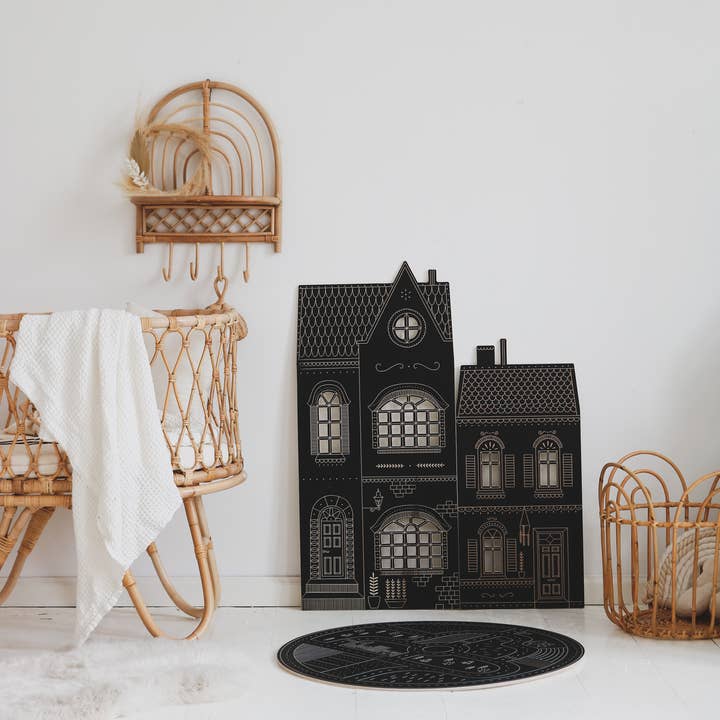 milin – Lousa - Crianças e bebés por atacado – Casa de habitação grande, lousa de madeira com giz9