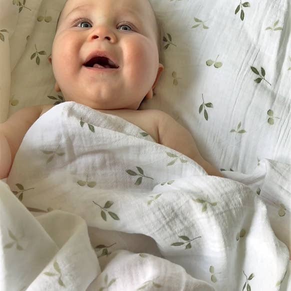 Summerville organic - Vendita all'ingrosso Coperta - Bambini e neonati - Copertina per neonato in mussola di cotone biologico arricciato Sprout3