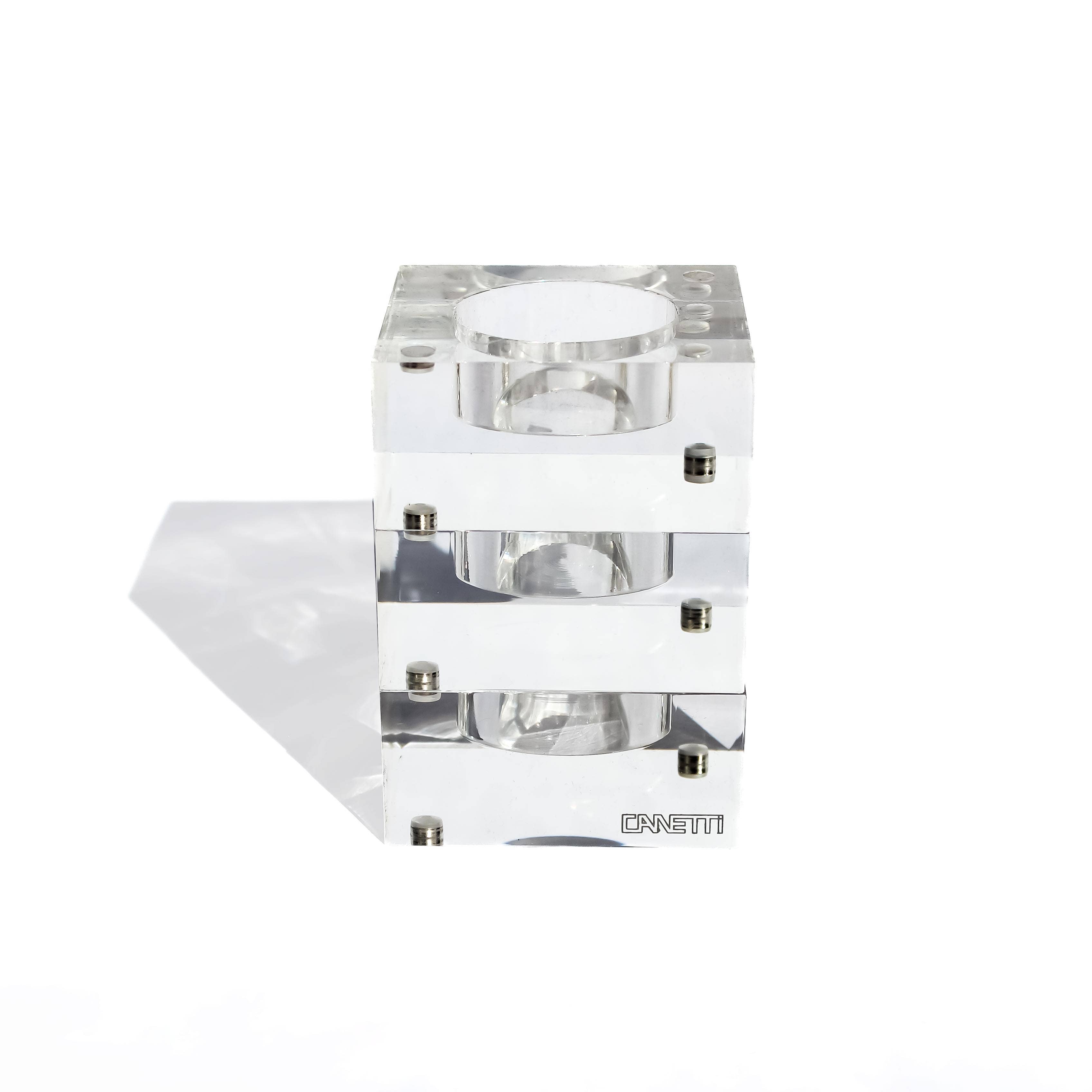 Canetti Design Group Inc. – Suporte de vela por atacado – Suporte para Velas de Chá com Íman às Riscas - Conjunto de 3 - 5 Cores13