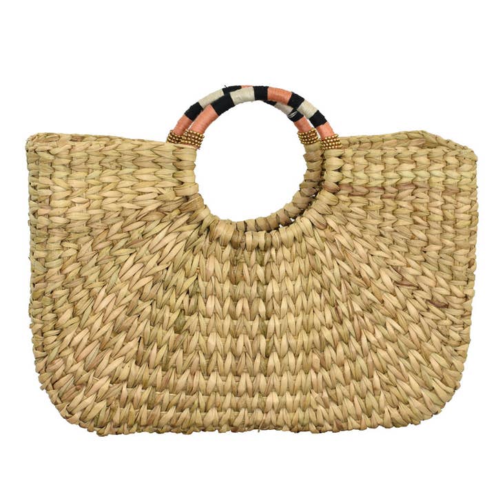 Legend Woven Raffia Bag for wholesale by Dupatta Designs