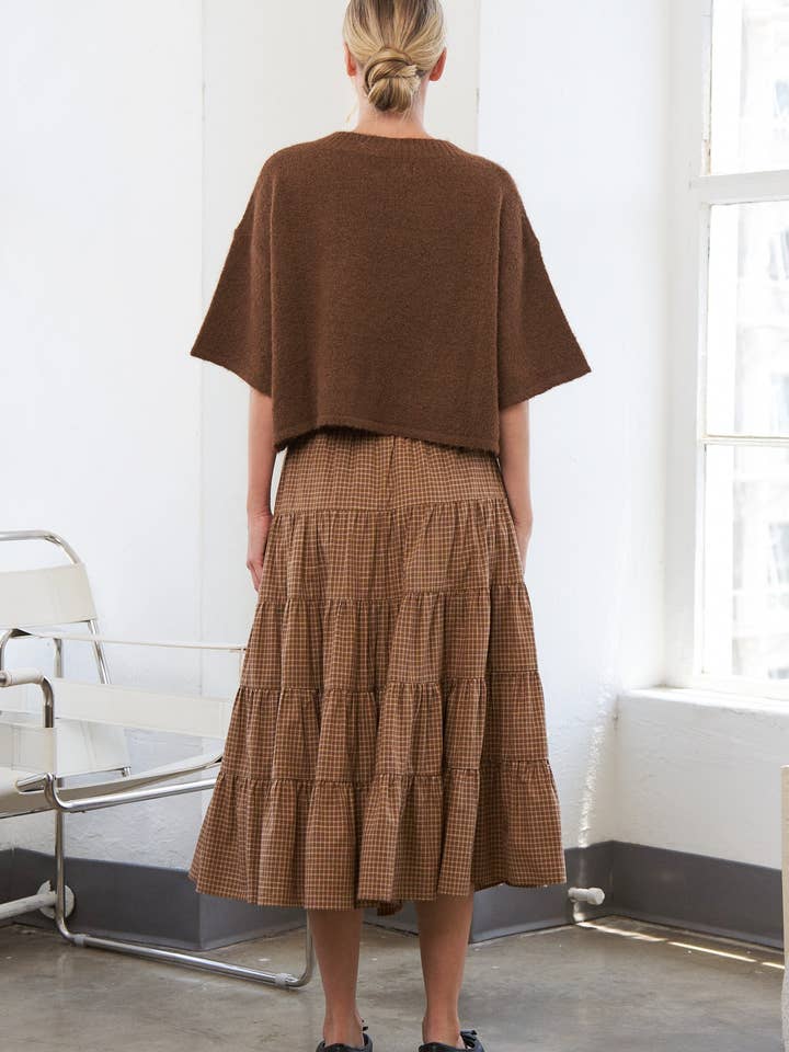 Brown Quarter-Sleeve Knit Cardigans for wholesale on Faire1