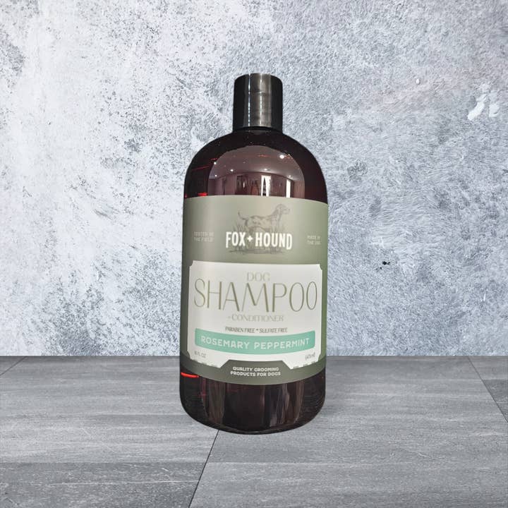 Fox + Hound – wholesale Djurschampo - Hund – Hundschampo + balsam ROSEMARY PEPPARMINT stöter bort loppor