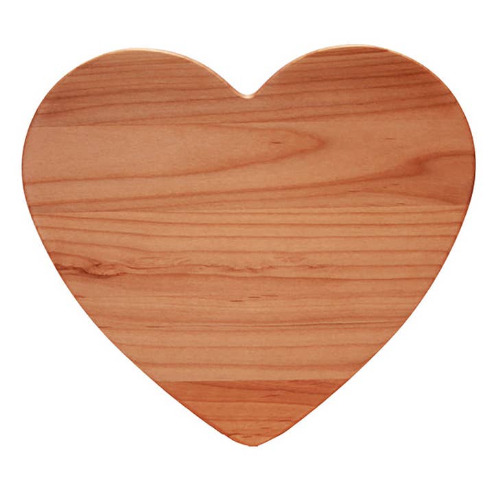 Heart Shaped Serving Board for wholesale by Out of the Woods of Oregon