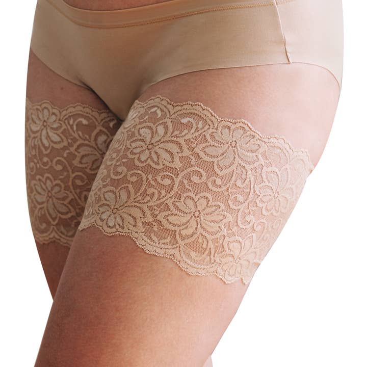 Bandelettes - Venta al por mayor Adhesivo para el pecho - Mujer - Bandas para muslos de encaje antirozaduras Bandelettes® - Dolce -6"