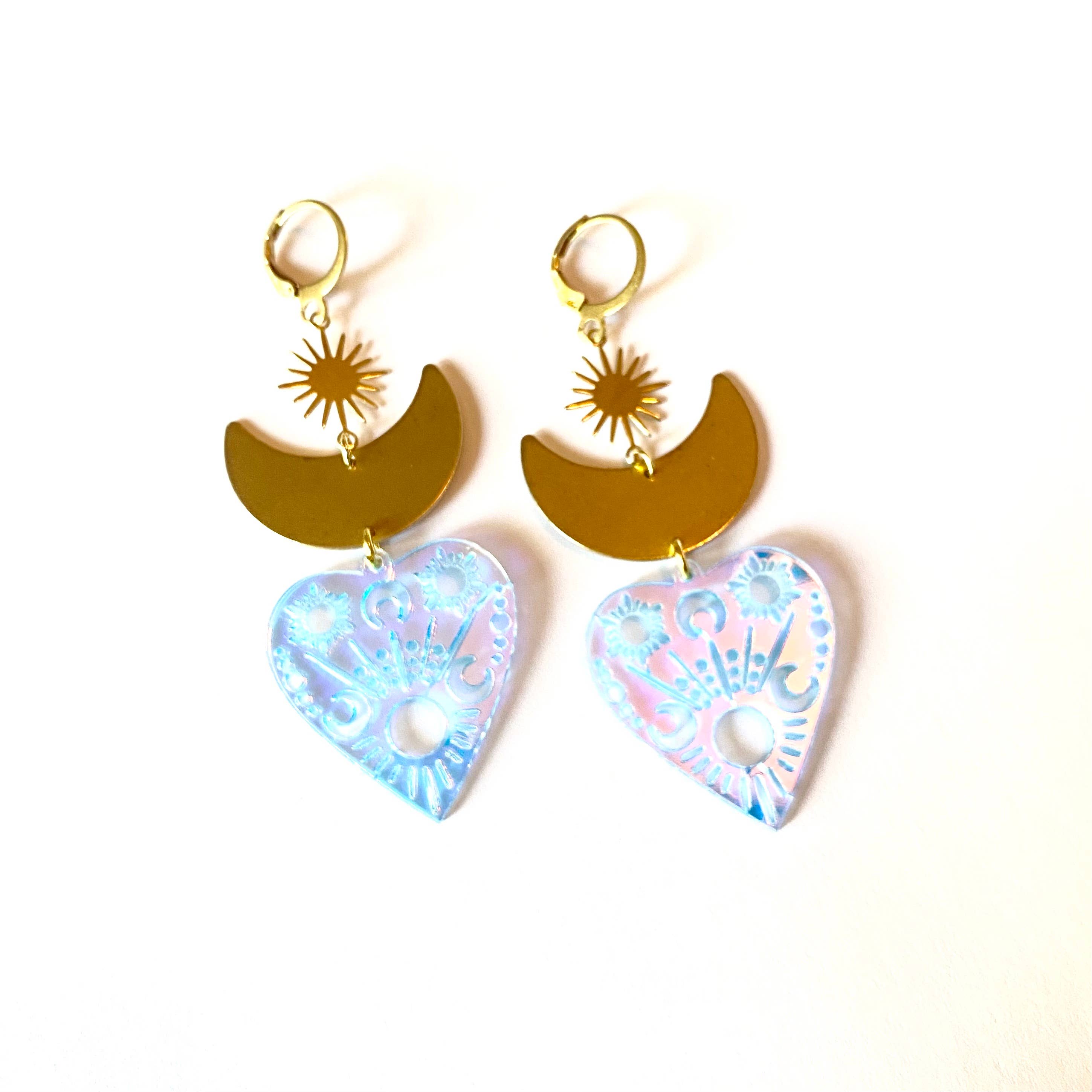 Sophia Louiz - Wholesale Dangle Earrings - Heart & Dagger Earrings