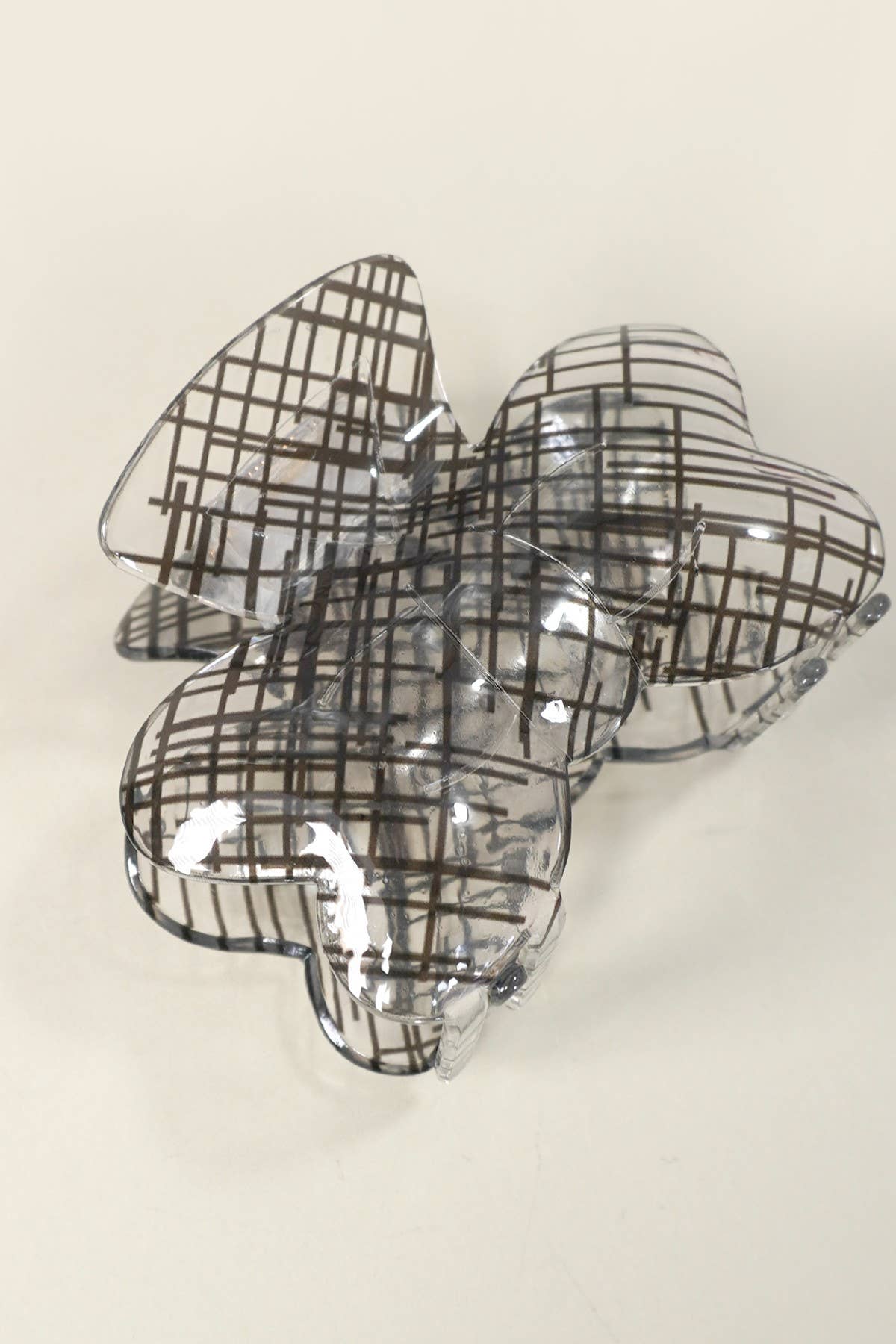 JOSSLYN by wall to wall - Wholesale Hair Clip - Women's - SHEER MESH LACE BOW HAIR CLAW CLIPS | 40H8660