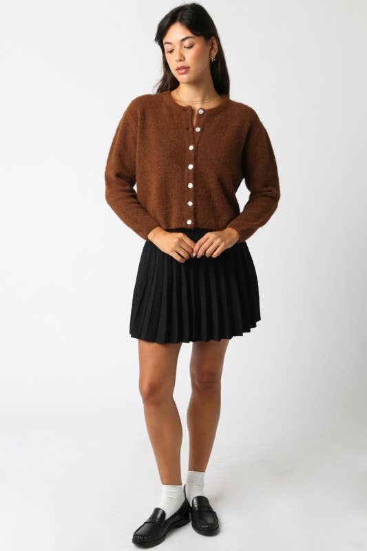 Olivaceous - Wholesale Knit Top - Women's - Lucy Button Knit Top2