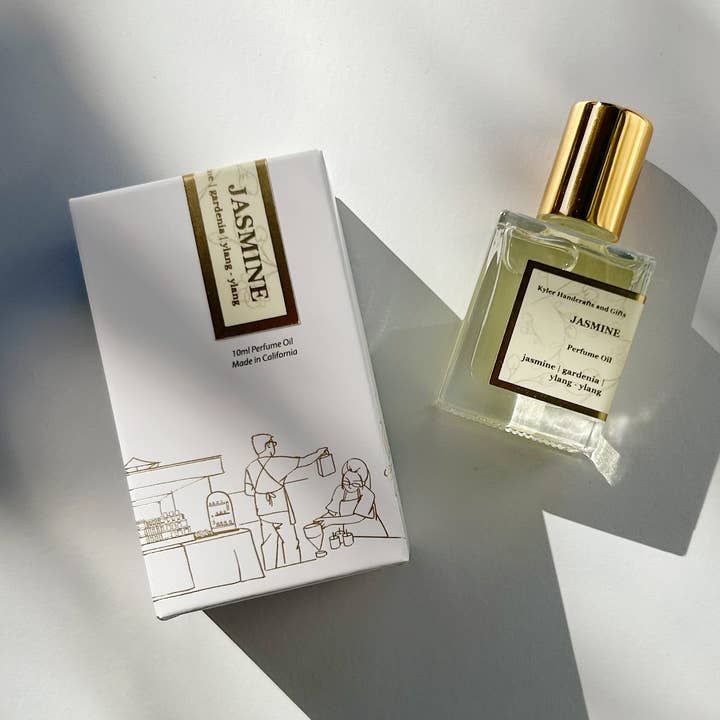 Jasmine - Roll-On Perfume Oil (w/ New Packaging Box) for wholesale by Kyler Handcrafts and Gifts