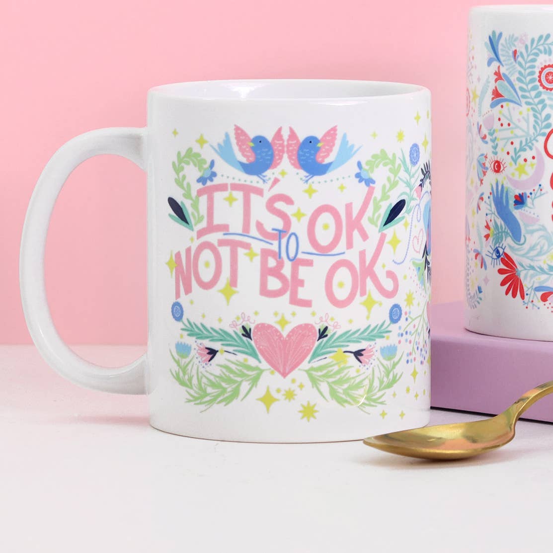 Fawn & Thistle Ltd (US Duties Paid) - Wholesale Coffee Mug - It's OK Mug | Motivational Coffee Mug | Self Care Gift