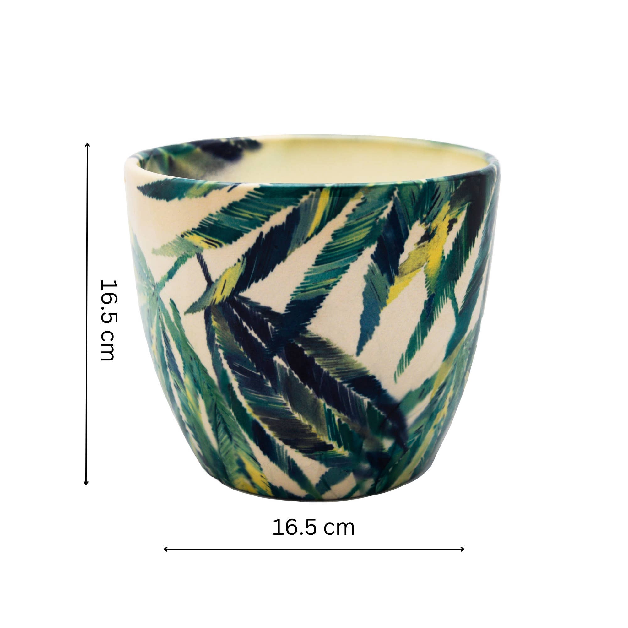 Ivyline - Vendita all'ingrosso Vasi per piante - Vaso per piante da interno in ceramica Monza H16,5 cm x P16,5 cm3