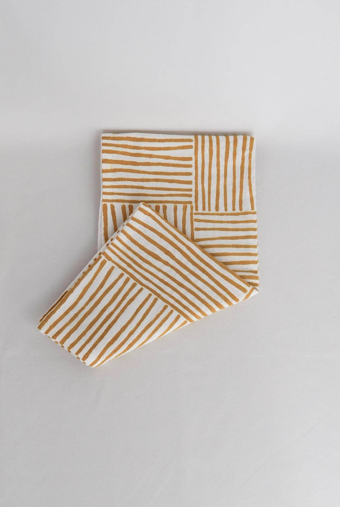 Mended - Wholesale Tea Towel - Tea Towel - Striped - Mustard1