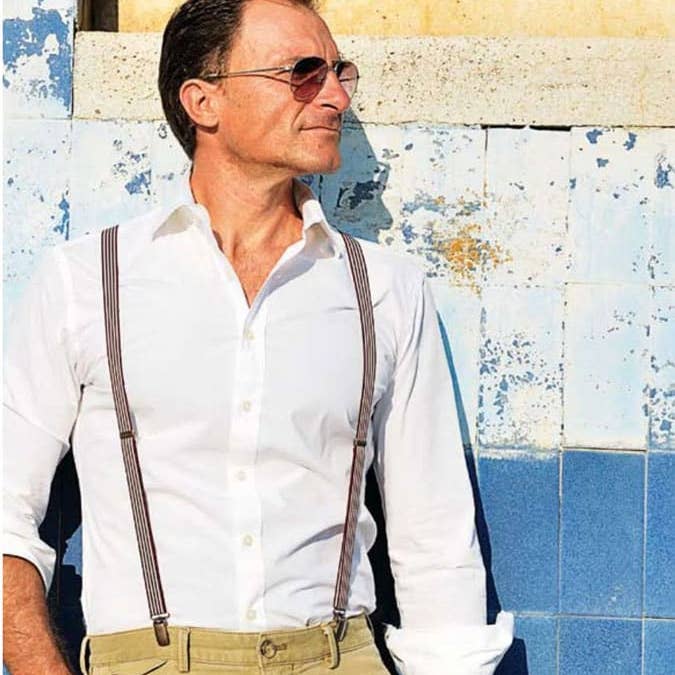 Potenciano Group SL - Wholesale Suspenders - Men's - Ref. 542.20 - NARROW Fantasy Suspenders - by Layos1