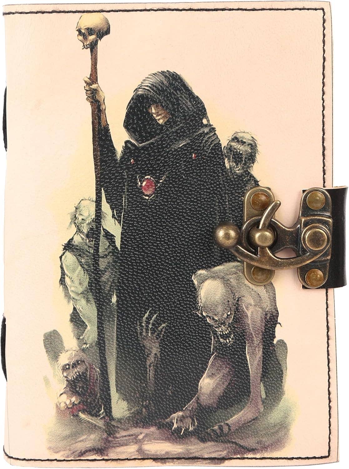 Tuzech Leather – wholesale Journal och dagbok – TUZECH läderklätt anteckningsbok med grimoirestil och ojämna kanter för män och kvinnor86