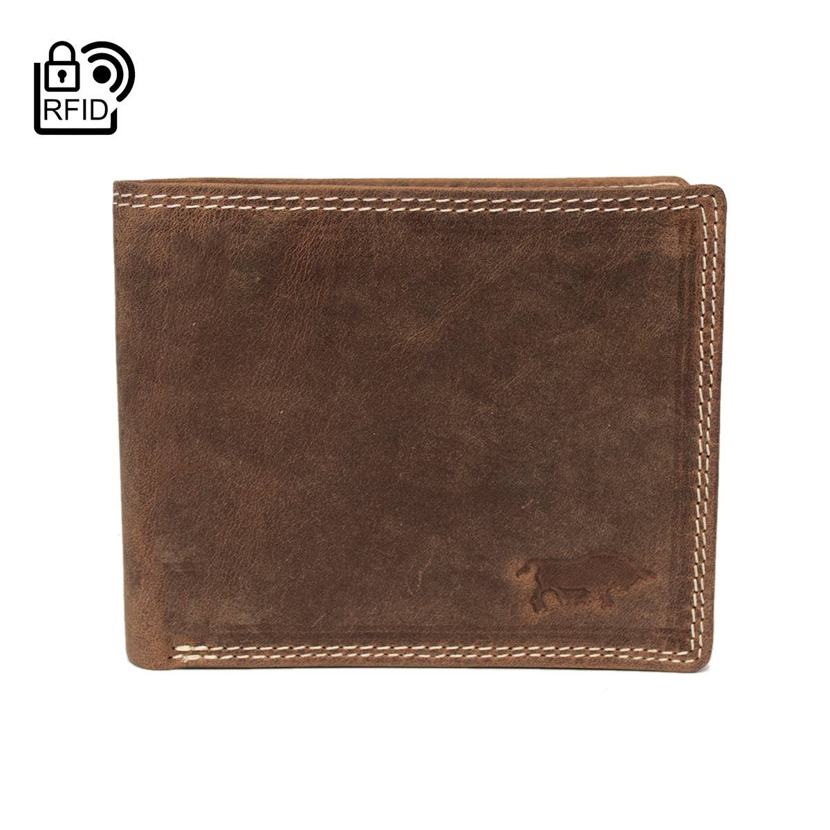 Arrigo - Wholesale Wallet - Men's - Men Billfold Wallet Buffalo Leather With Compact Model RFID2