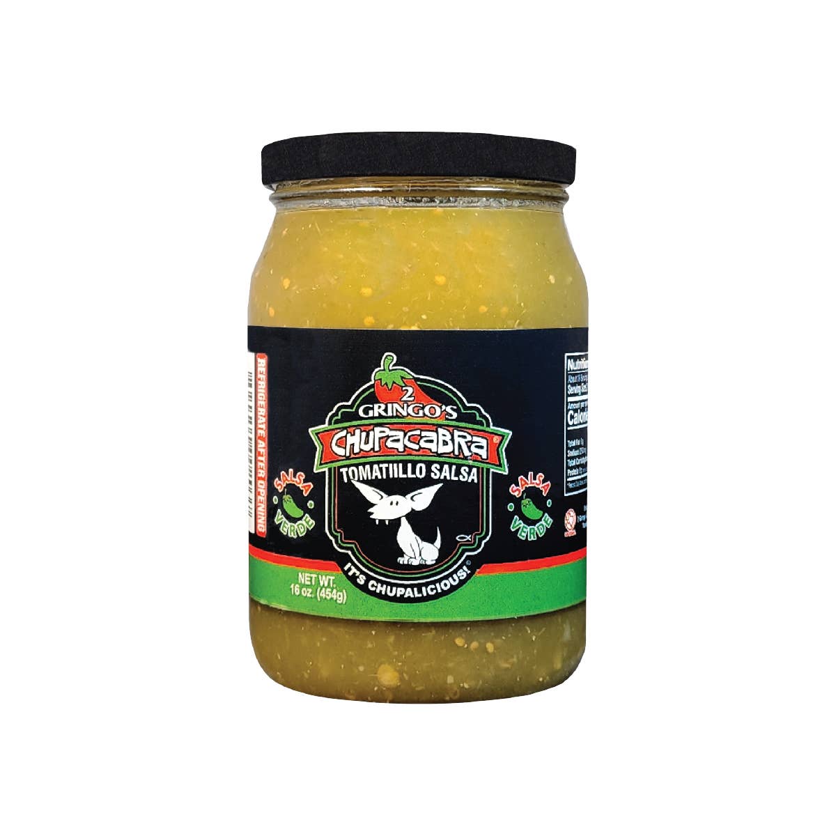 2 Gringos Chupacabra - Wholesale Salsa - TOMATILLO SALSA
