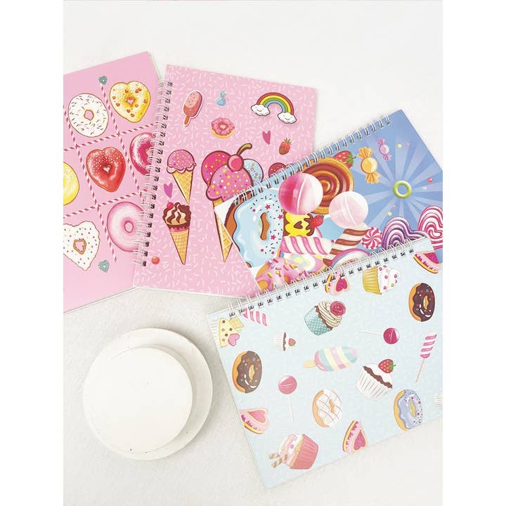 MIX COLOR Large Size Dessert and Candy Design NoteBook for wholesale on Faire