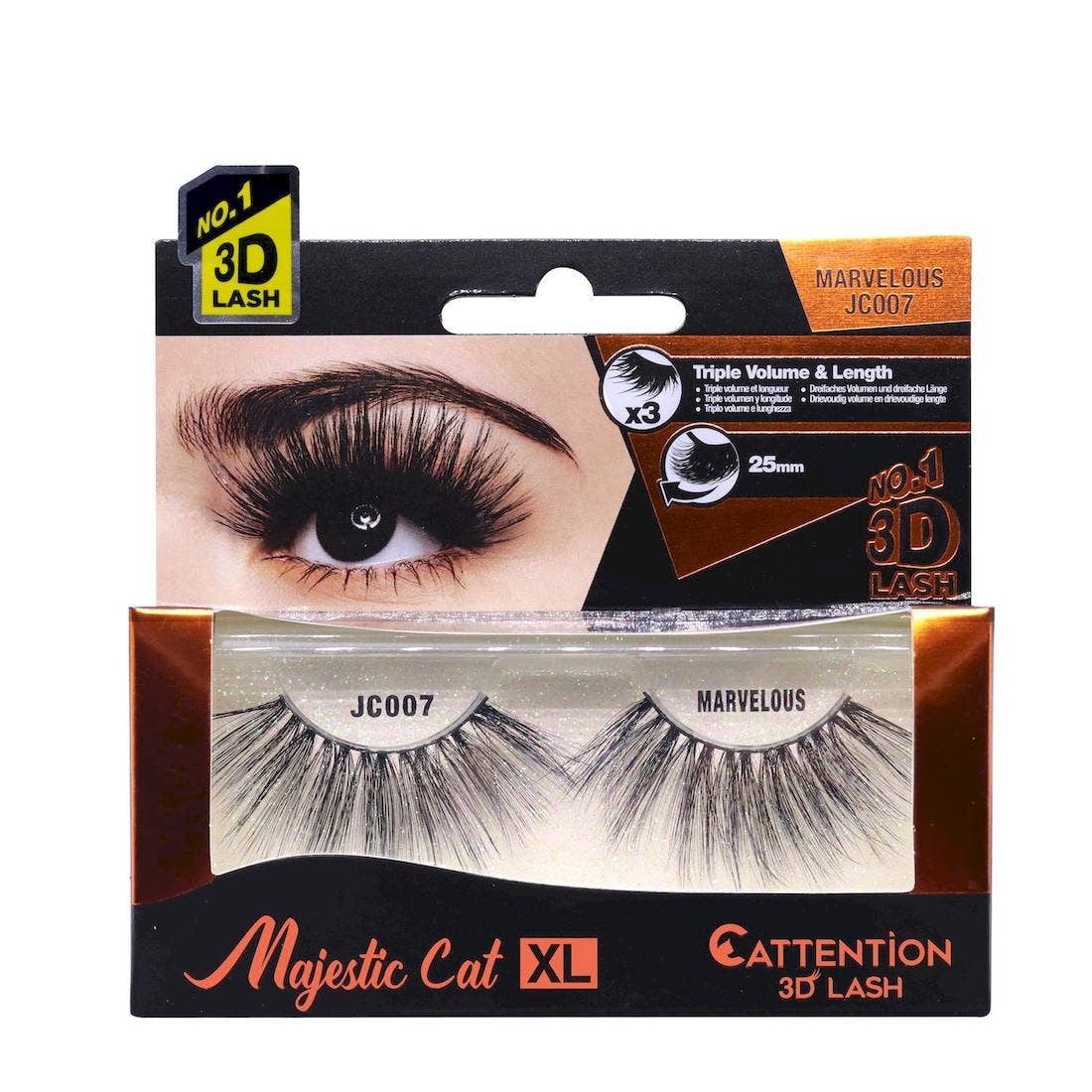 Diacly - Wholesale False/Fake Eyelashes - Ebin New York 3D XL Majestic Cat Eyelashes9