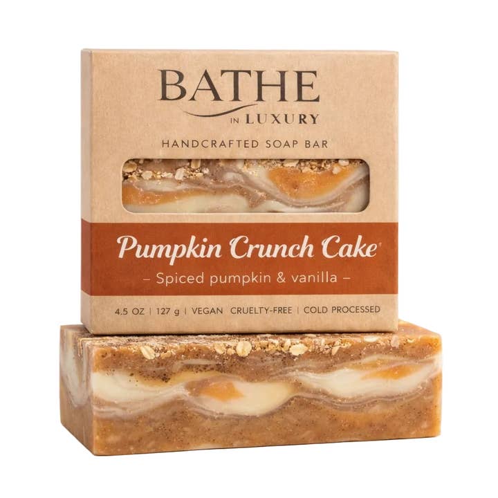 Pumpkin Crunch Cake Tvålbar – Söt Höstgodis för wholesale av Bathe in Luxury