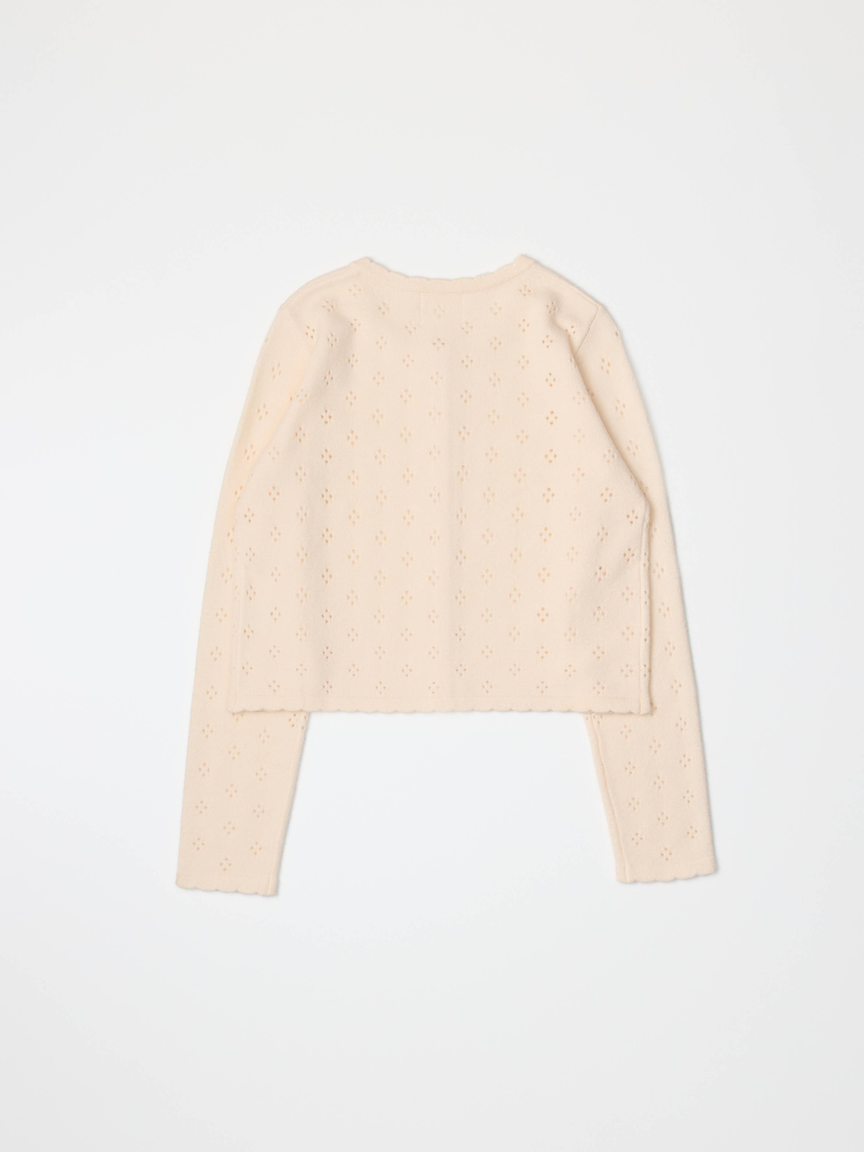 MOD REF - Wholesale Cardigan - Women's - The Carmela Cardigan | Scalloped Pointelle Cardigan20